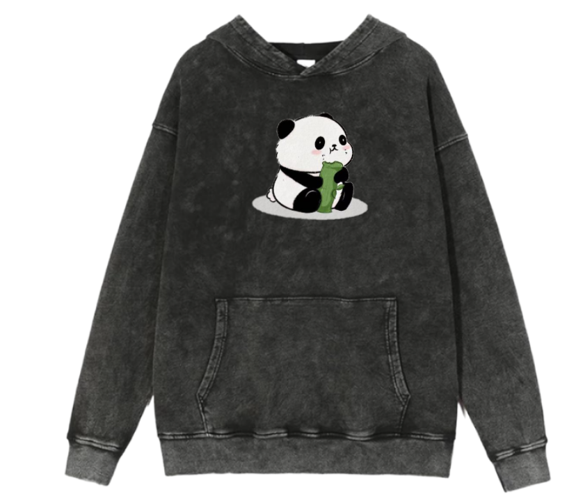 PANDA Oversize Hoodie Washed 9