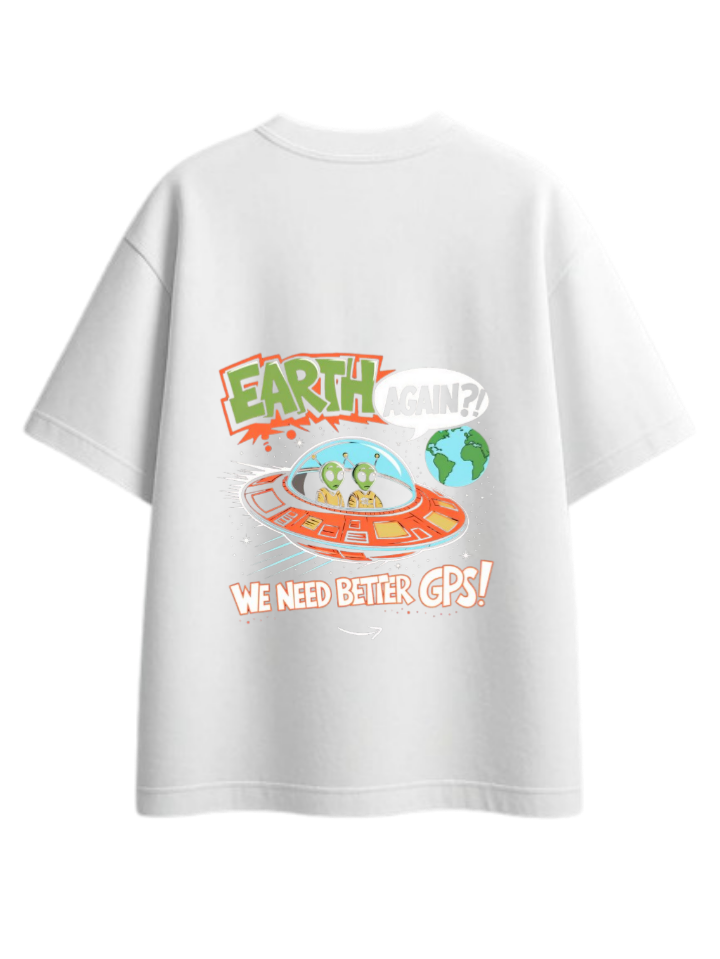 aliens One Size t- shirt White Back 9