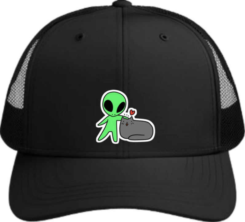 aliens Baseball cap Black 9