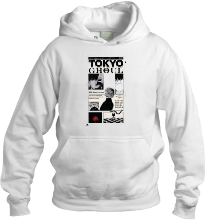 okyo Ghoul One Size hoodie White 9