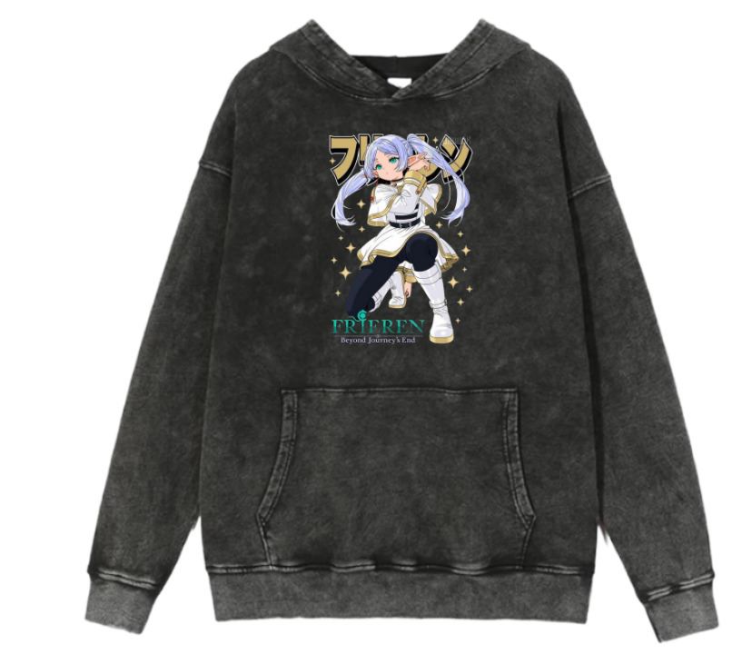 Frieren Beyond Journey's End One Size hoodie Washed 9