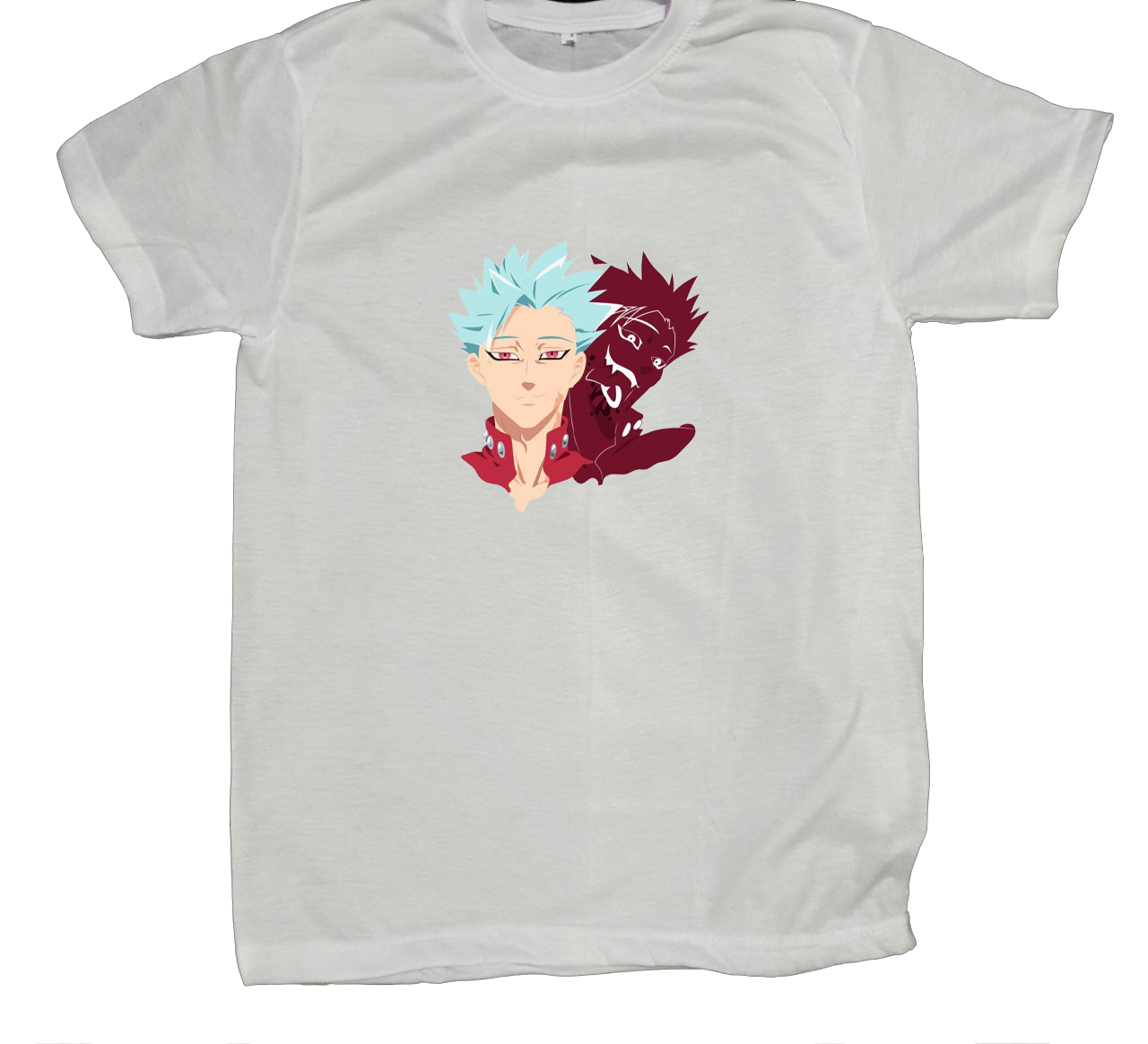 Anime Nanatsu no taizai seven deadly sins One Size t- shirt White 9