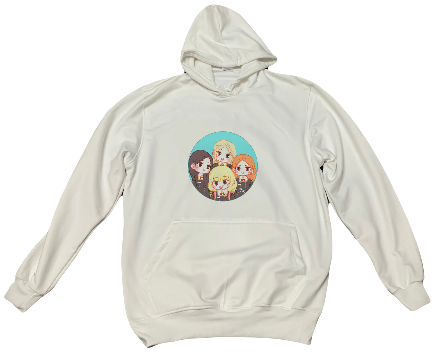 Black pink One Size hoodie White 7