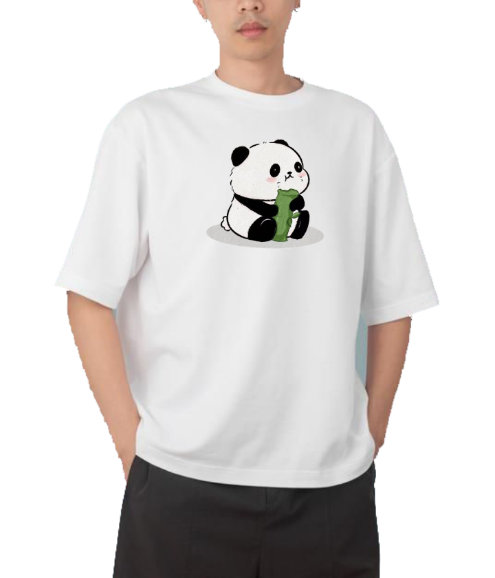 PANDA Oversize Hoodie White 9