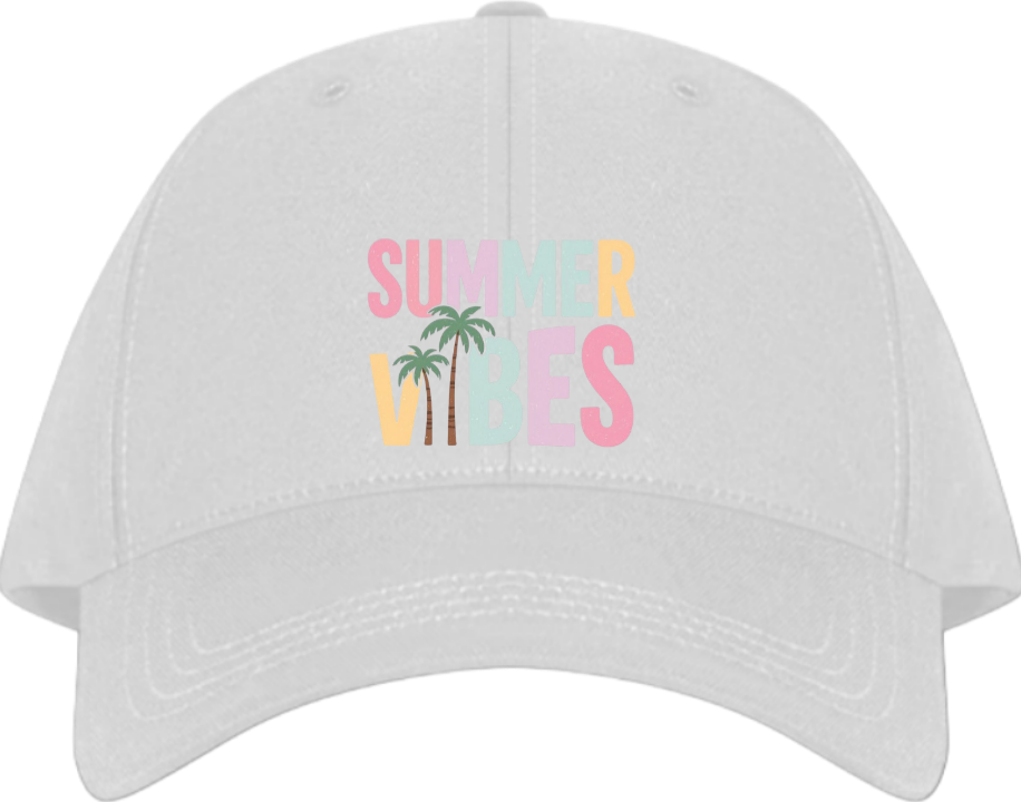 Summer Vibes Baseball cap White 9