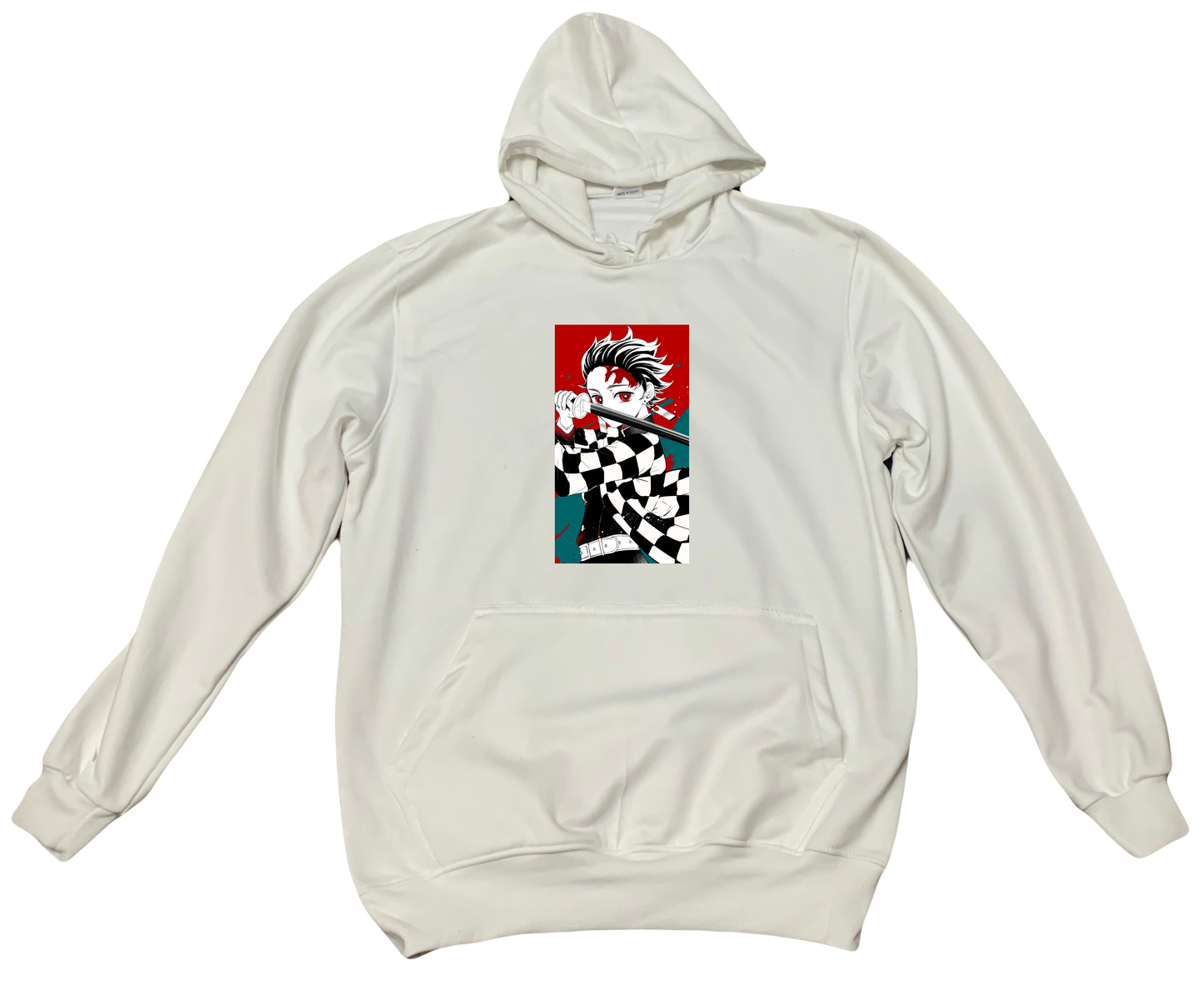 Anime Demon slayer nezuko tanjiro Oversize Hoodie White 9