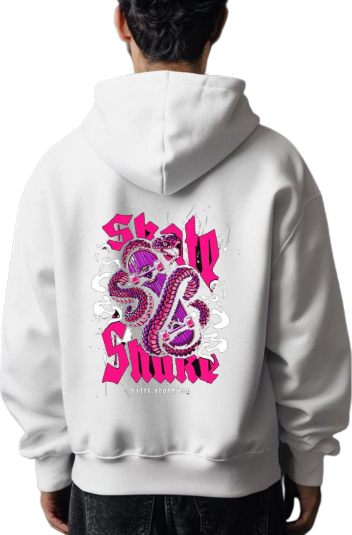 Mockup Over Size hoodie White Back 29