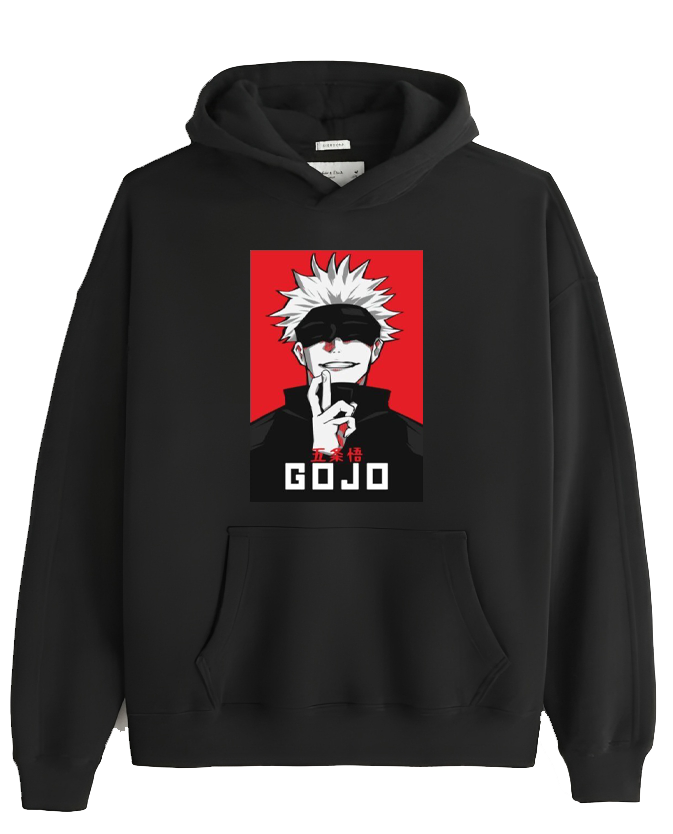 jujutsu kaisen GOJO Oversize Hoodie Black 9