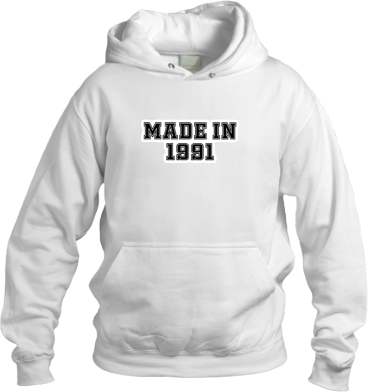 age Oversize Hoodie White 1991