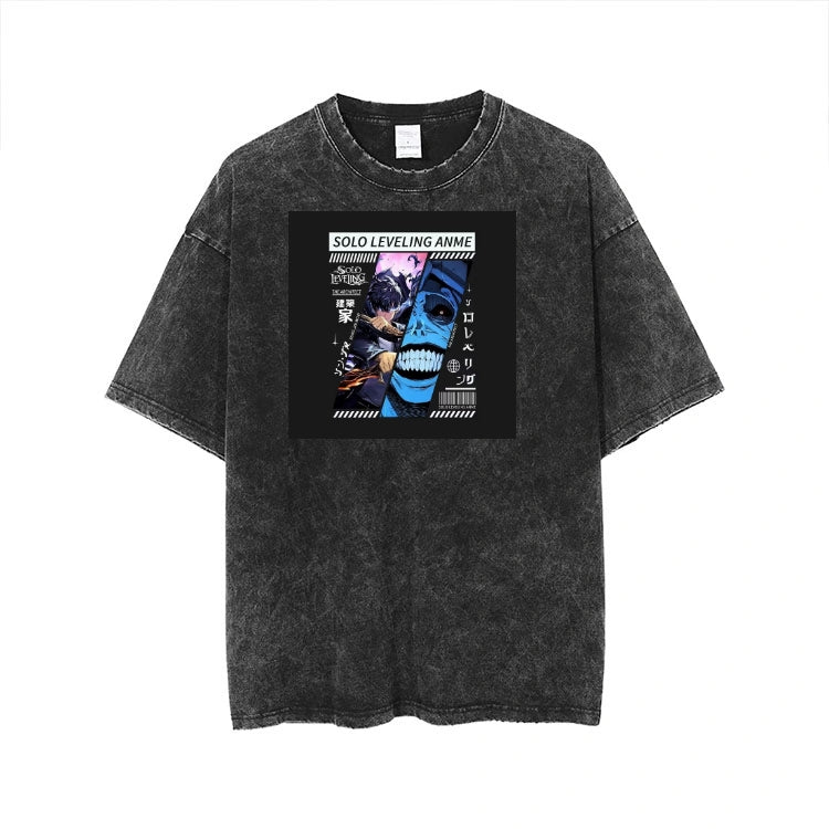 Solo Leveling t- shirt One Size Washed 9