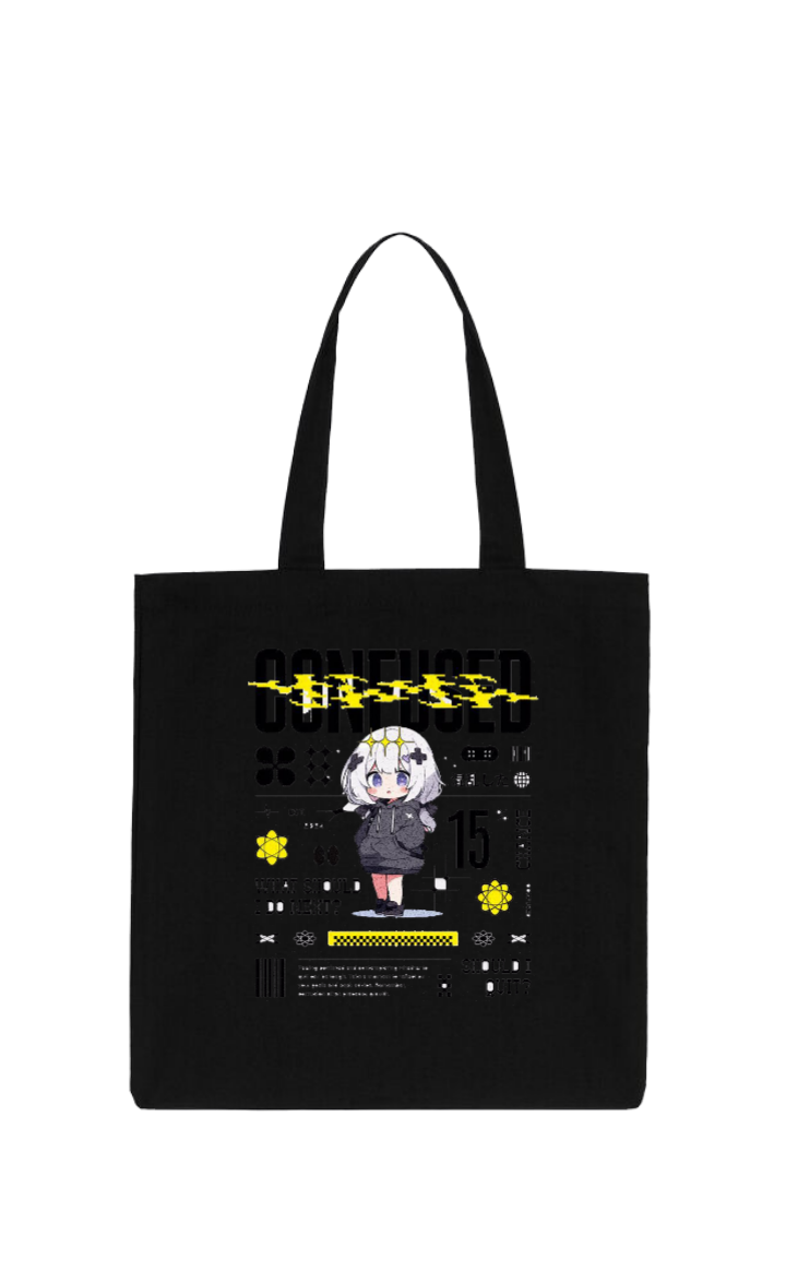 Line Art tote bag Black 1