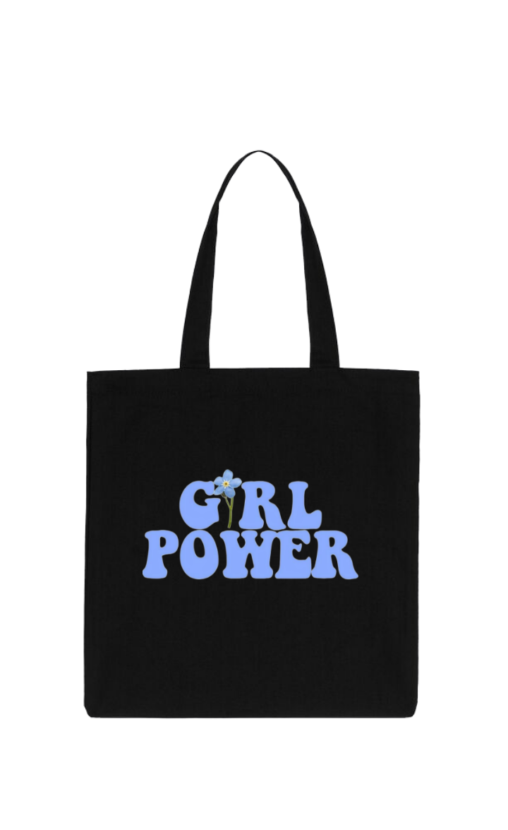GIRL POWER tote bag Black 9