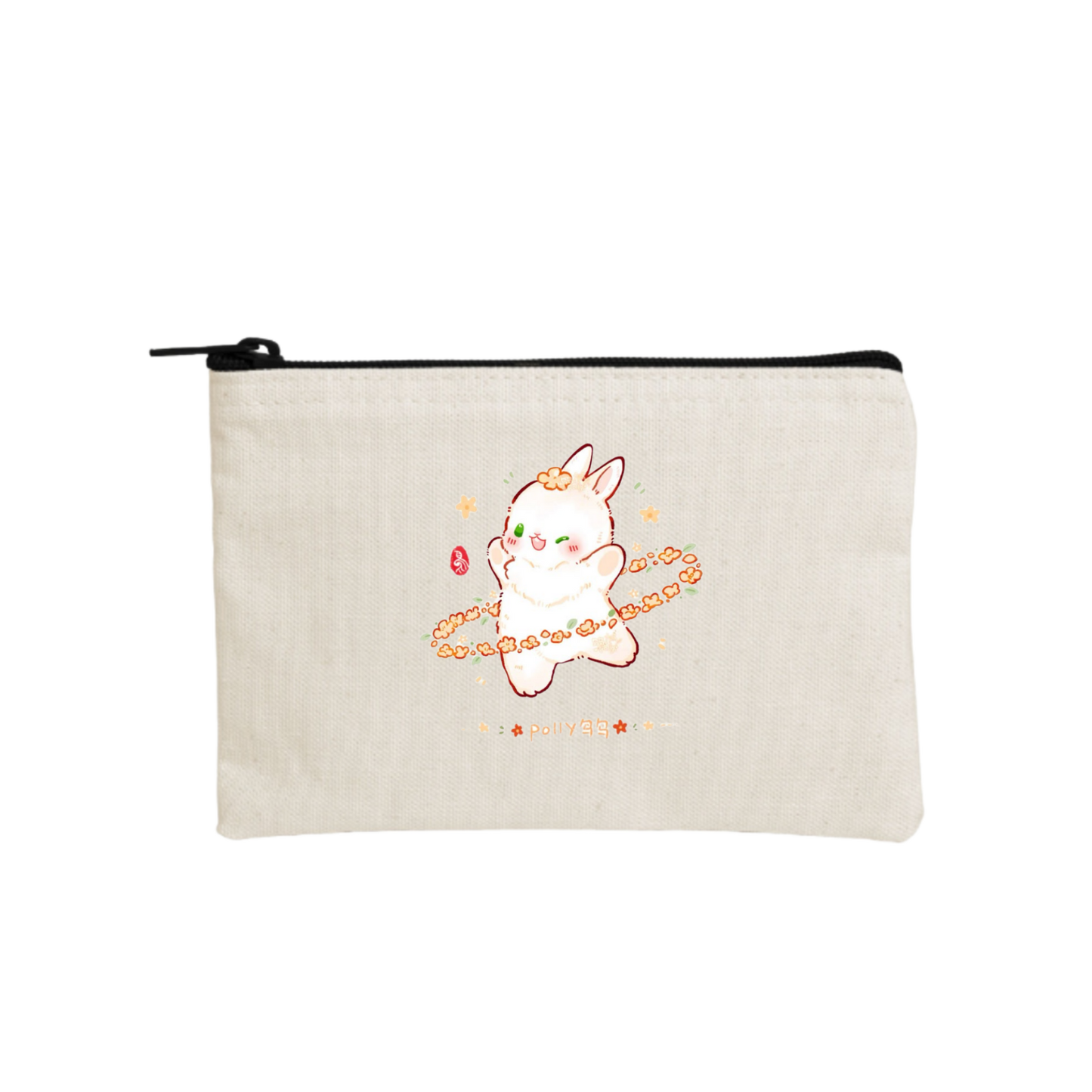 bunny wallet pencil case Beige 9