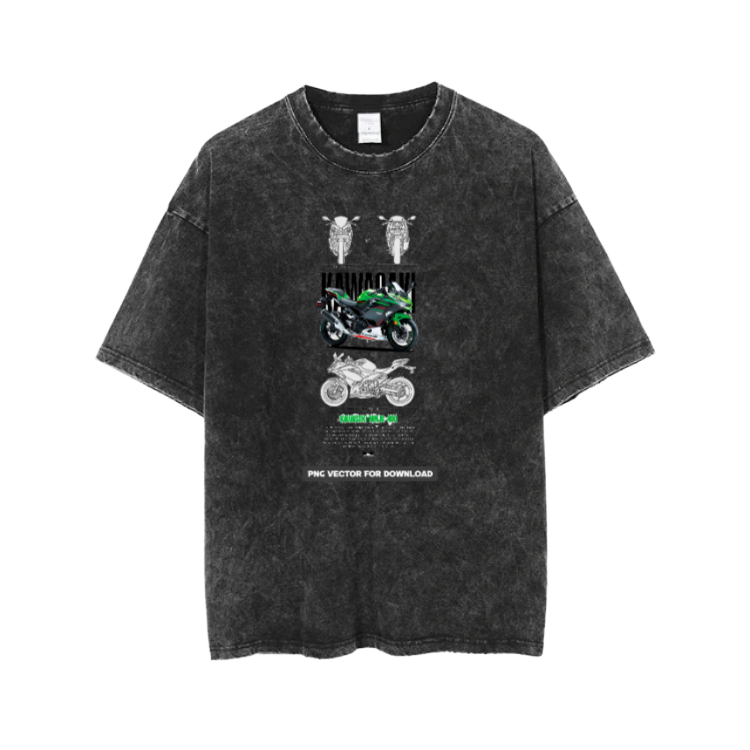 MOTOR CYCLE t- shirt One Size Washed 9