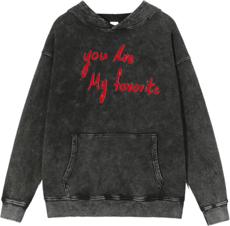 VaIentine coupIe Oversize Hoodie Washed gray 9