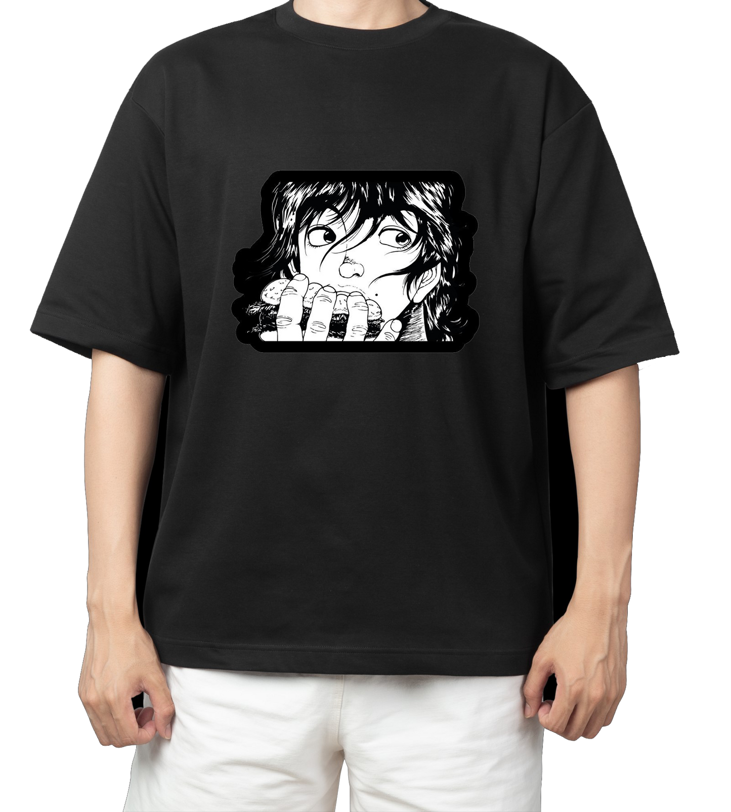 anami baki t- shirt One Size Black 9