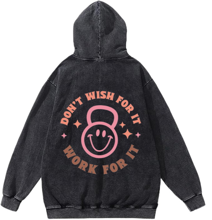 workout gym pilates Oversize Hoodie Washed Back 9