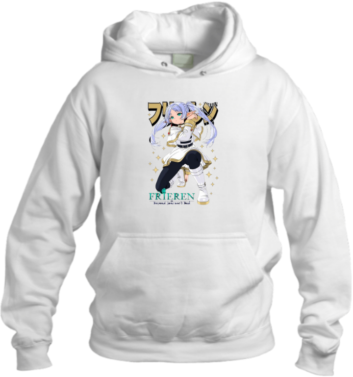 Frieren Beyond Journey's End One Size hoodie White 9
