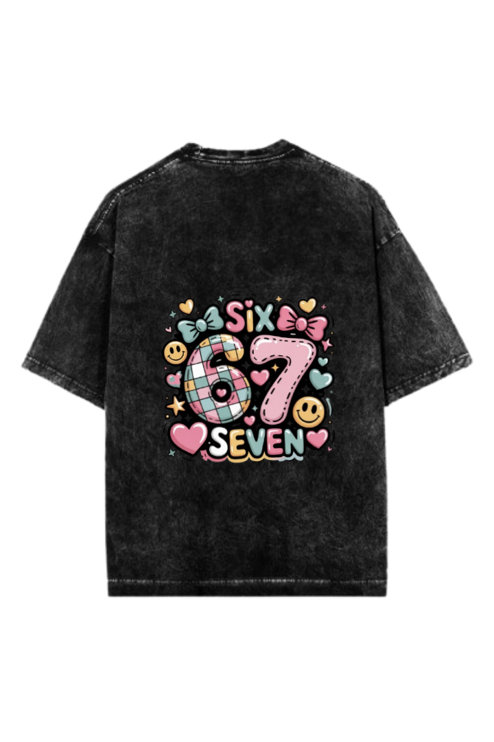 67 designs One Size t- shirt Washed Back 9