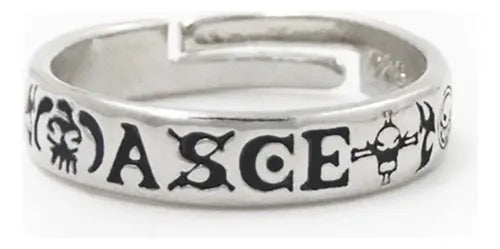 Anime One Piece Ace Silver Ring Adjustable Jewellery Cosplay