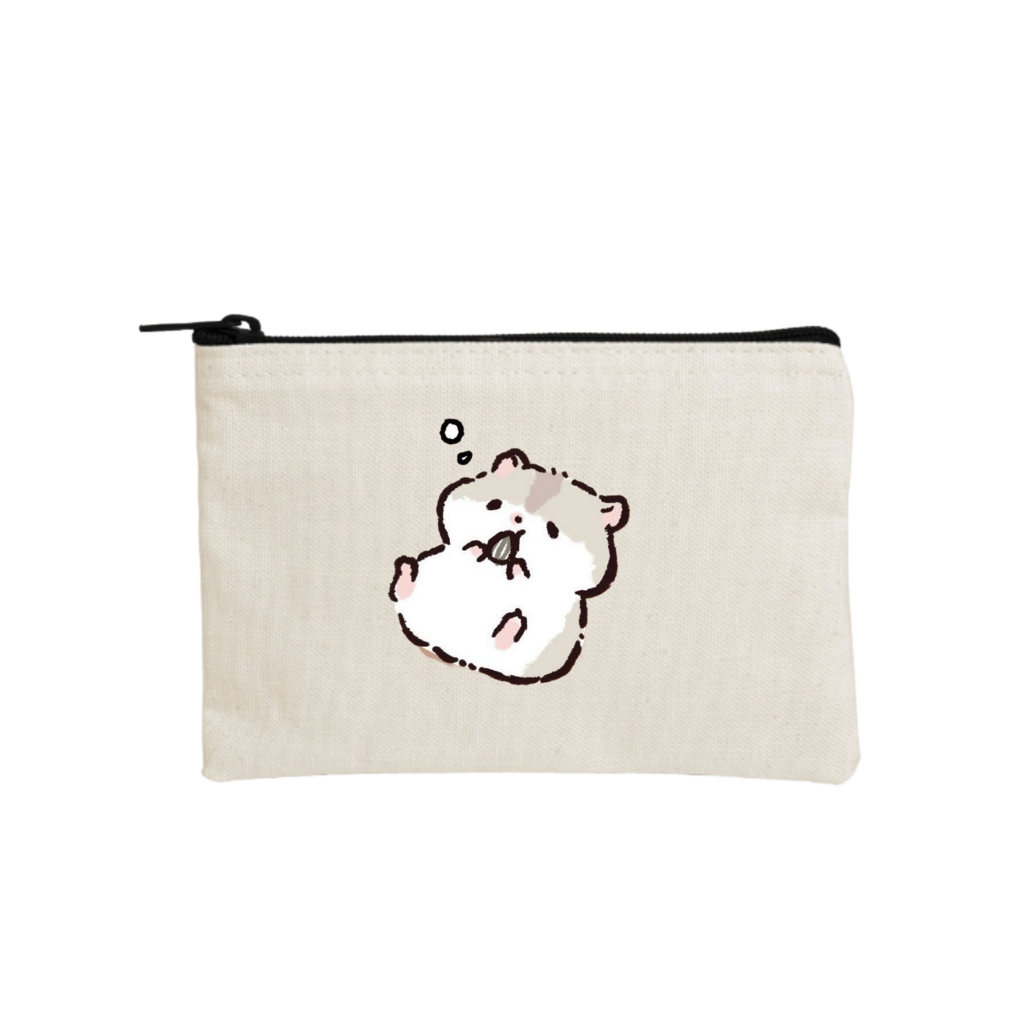 hamster wallet pencil case Beige 4