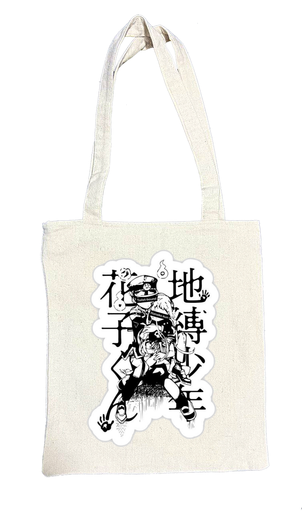 Hanako-kun tote bag beige 11