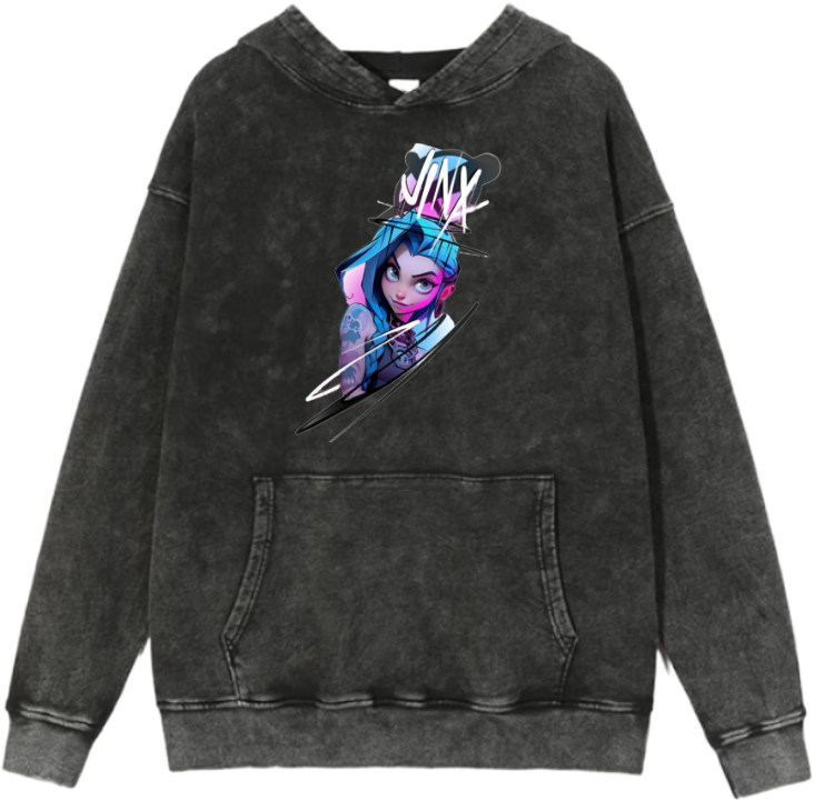 Jinx One Size hoodie Washed 5