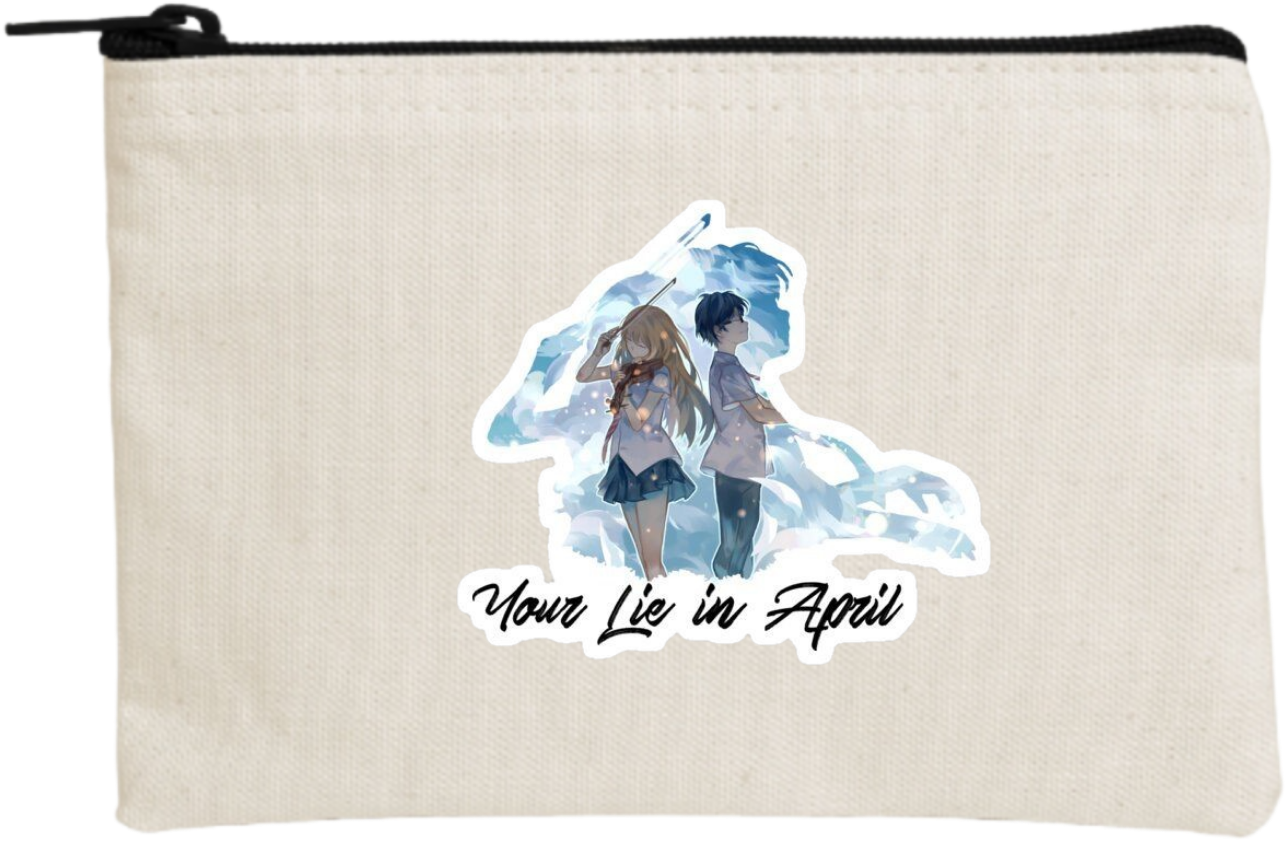 Shigatsu wa Kimi no Uso wallet pencil case Beige 4