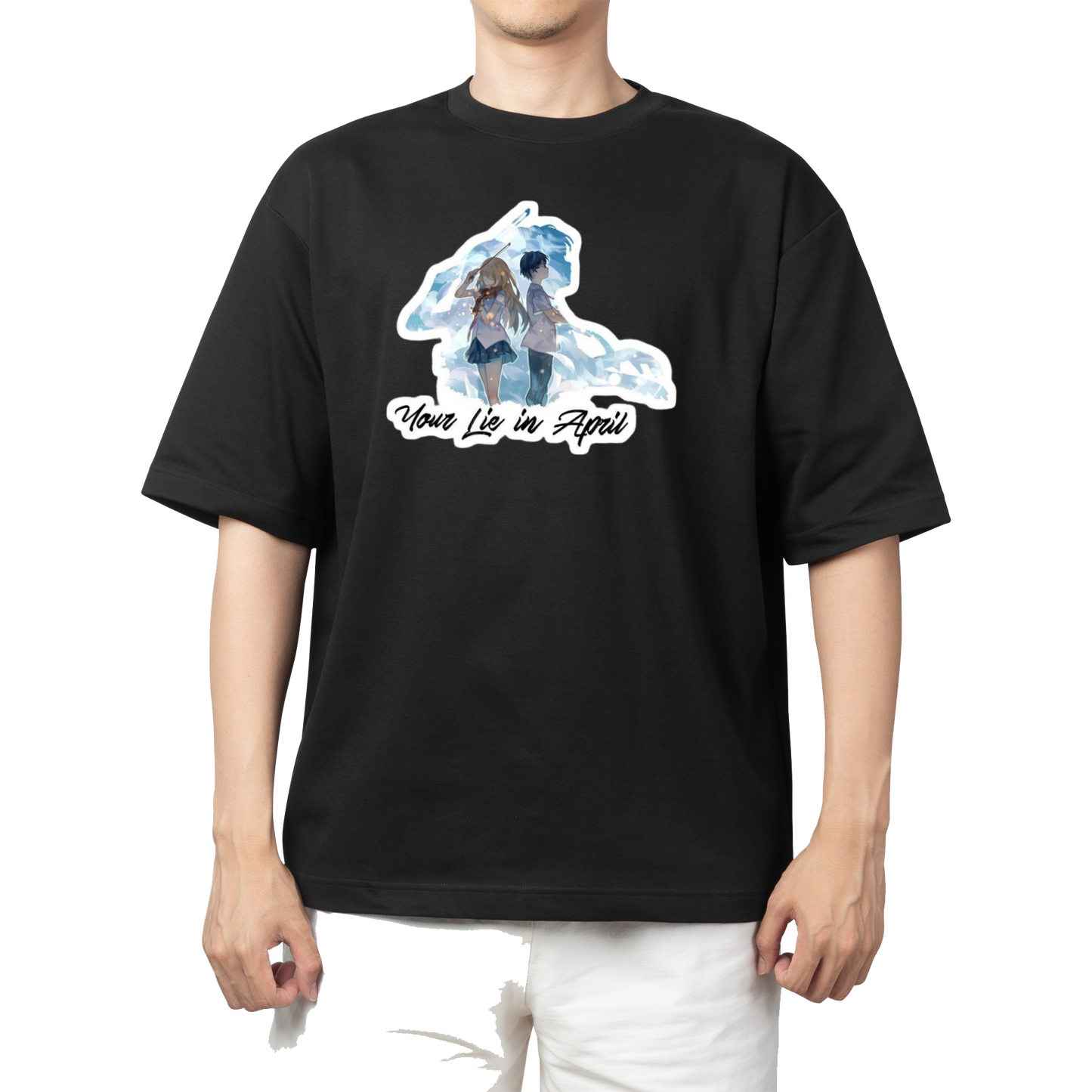 Shigatsu wa Kimi no Uso One Size t- shirt Black 3