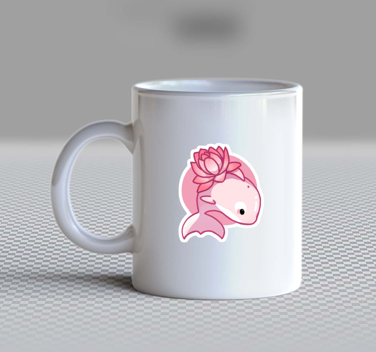 Orca Lotus Mug White 71