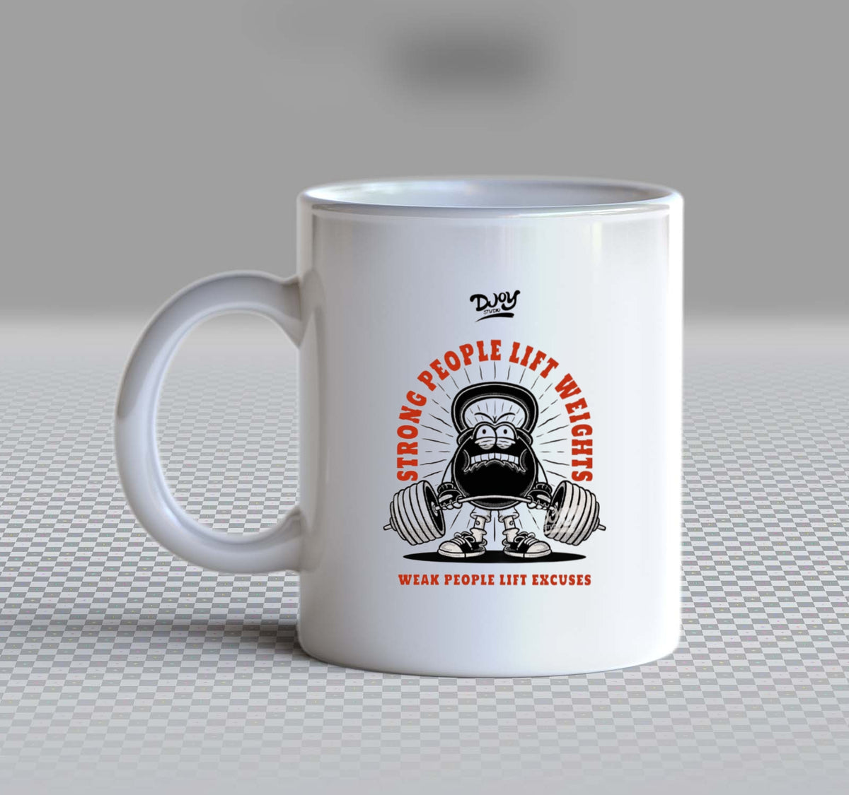 Strong People Lift Weights Mug White 66