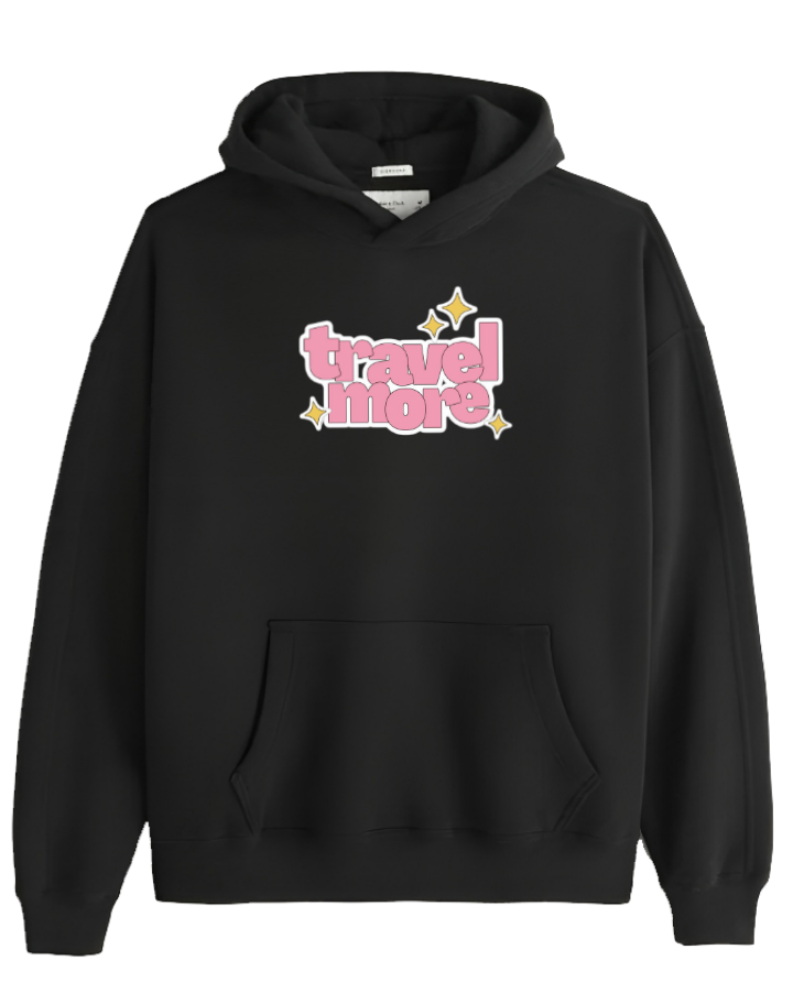 travel travellar Oversize Hoodie Black 2