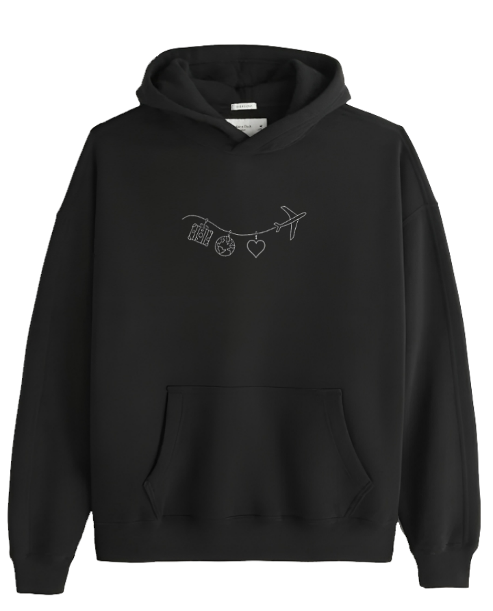 travel travellar Oversize Hoodie Black 5