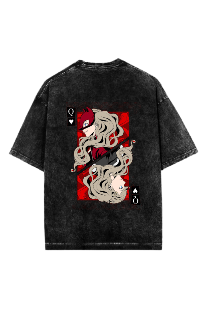 Persona 5 T-Shirt Oversized Washed Back 1