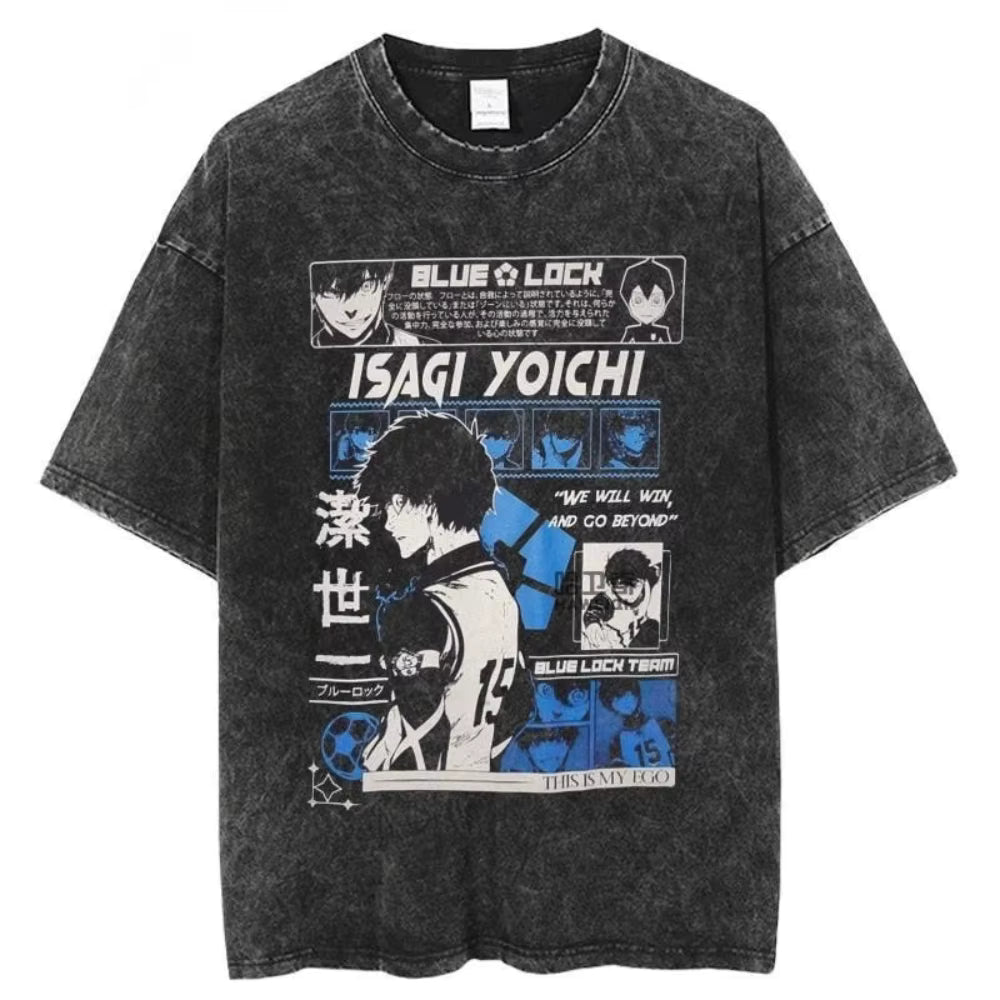 Blue Lock T-Shirt Oversized Washed 5