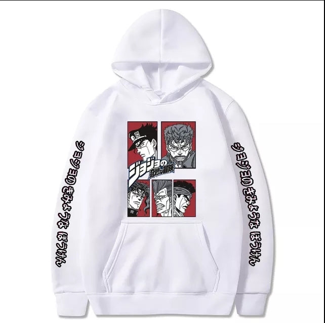JoJo's Bizarre Adventure White hoodie 1 R