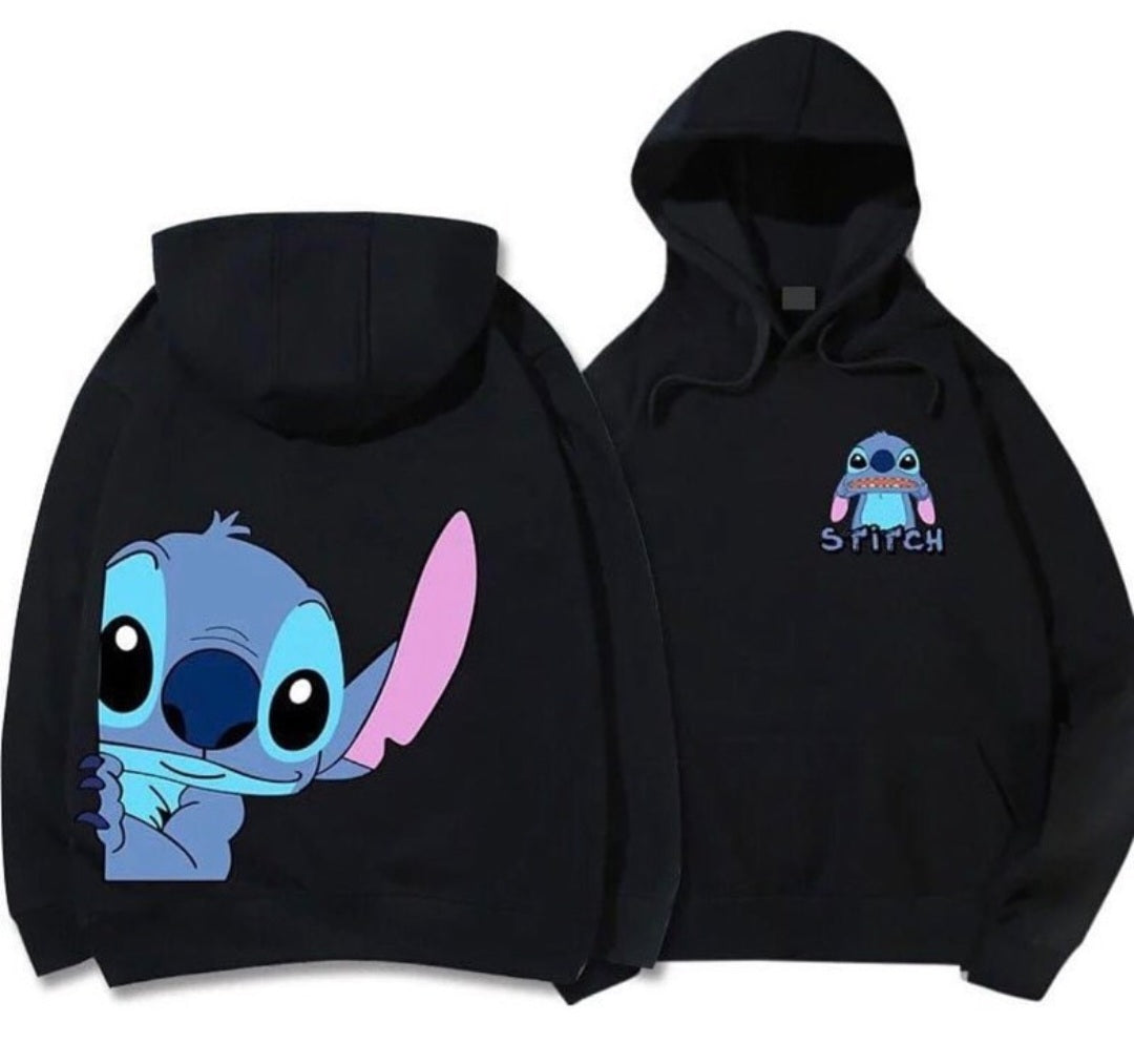 Stitch One Size hoodie Black 1