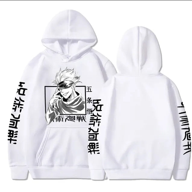 Jujutsu Kaisen Over Size hoodie White 5