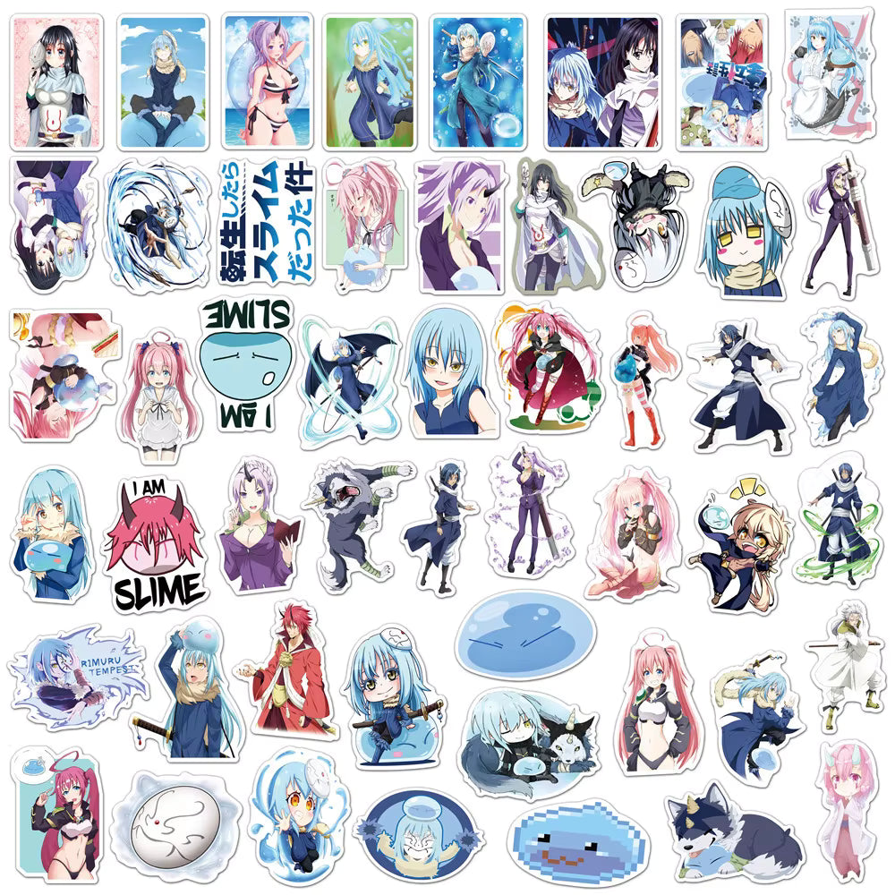 10/30/50pcs Anime That Time I Got Reincarnated as a Slime Stickers Japanese Cartoon Manga Sticker DIY Guitar Helmet Cool Sticker