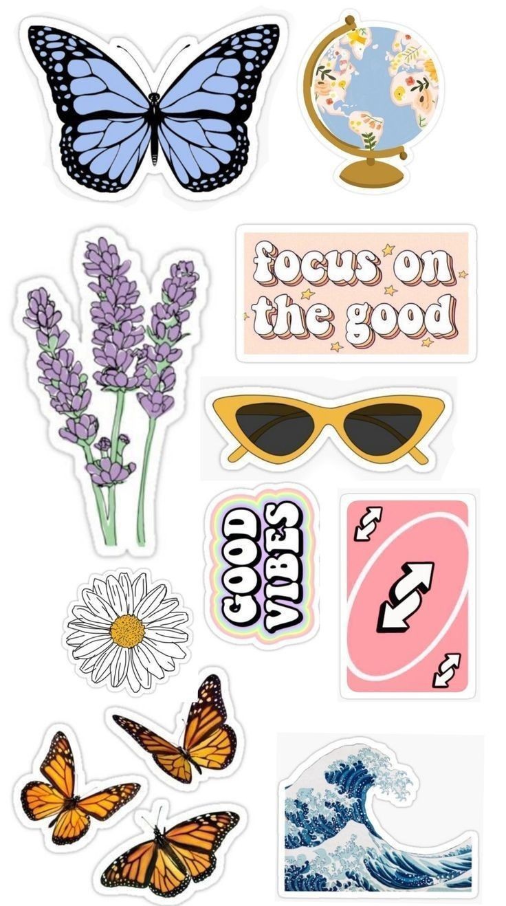 focus on the good GOOD VIBES Sticker 71