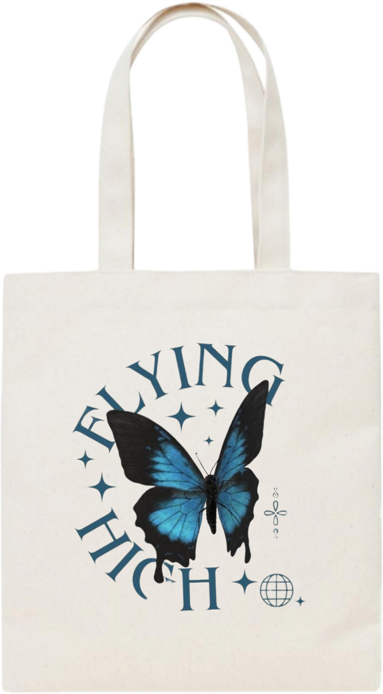 Flying High tote bag beige 53