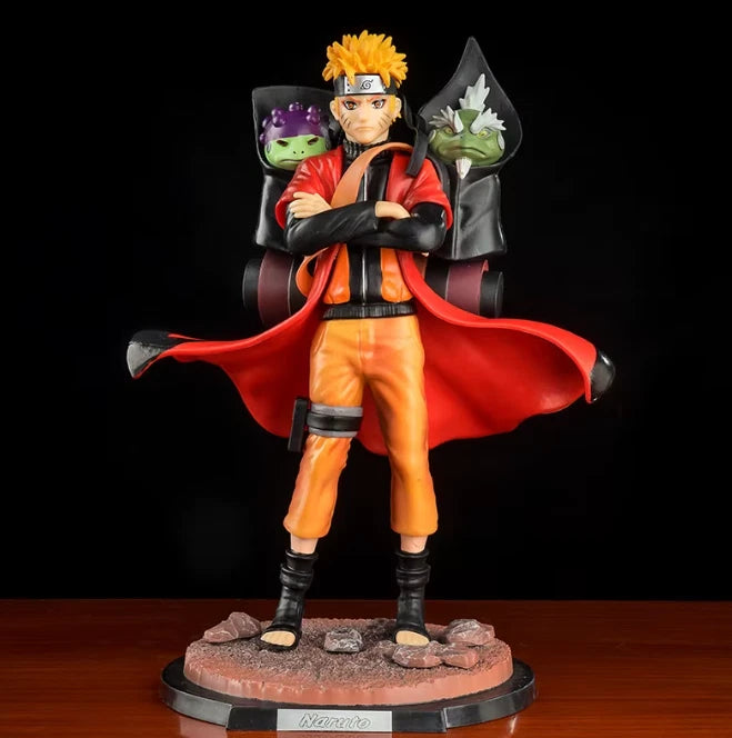 30cm Naurto Figure Anime Uzumaki Shippuden Sage Mode Rasengan 2 Toads Figure