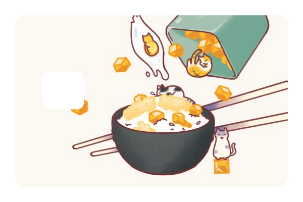 anime Furikake credit debit card skin