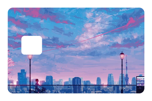 anime Let's Go Home credit debit card skin