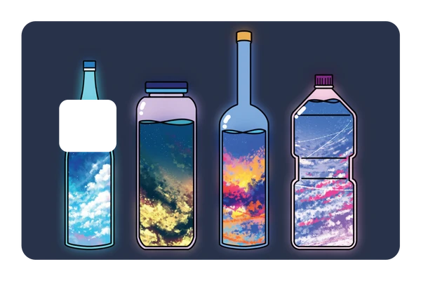 anime Sky Drinks credit debit card skin