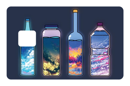 anime Sky Drinks credit debit card skin