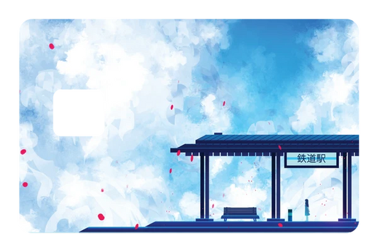 anime Waiting credit debit card skin