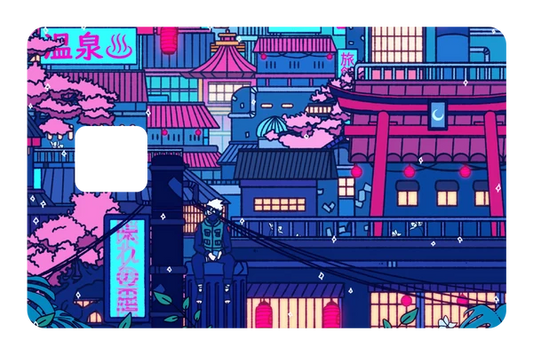 anime Cyber Punk Konoha credit debit card skin