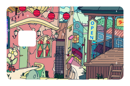 anime Away & Chill credit debit card skin