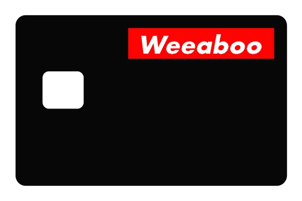 anime Weeaboo credit debit card skin